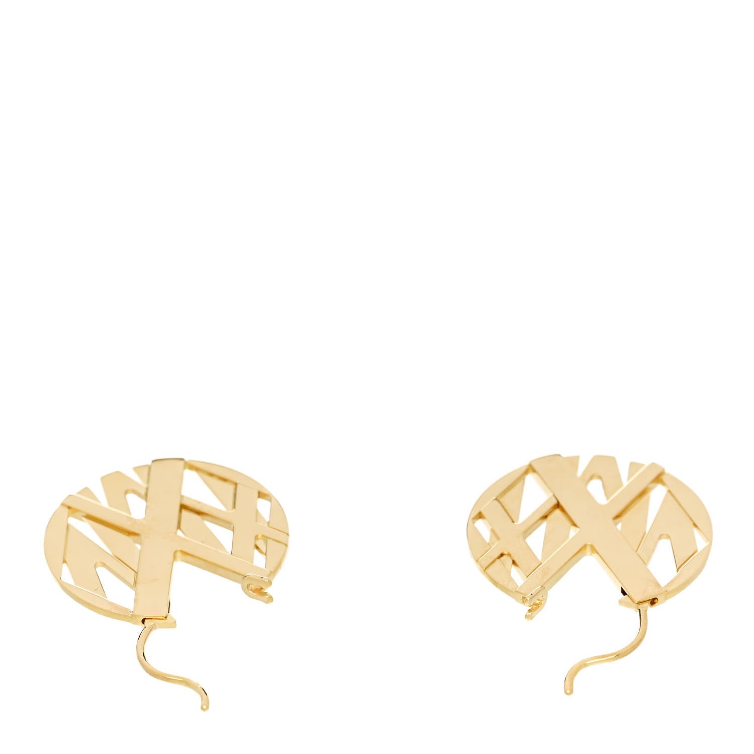 Tiffany 18K Yellow Gold Round Atlas Earrings 3 of 4