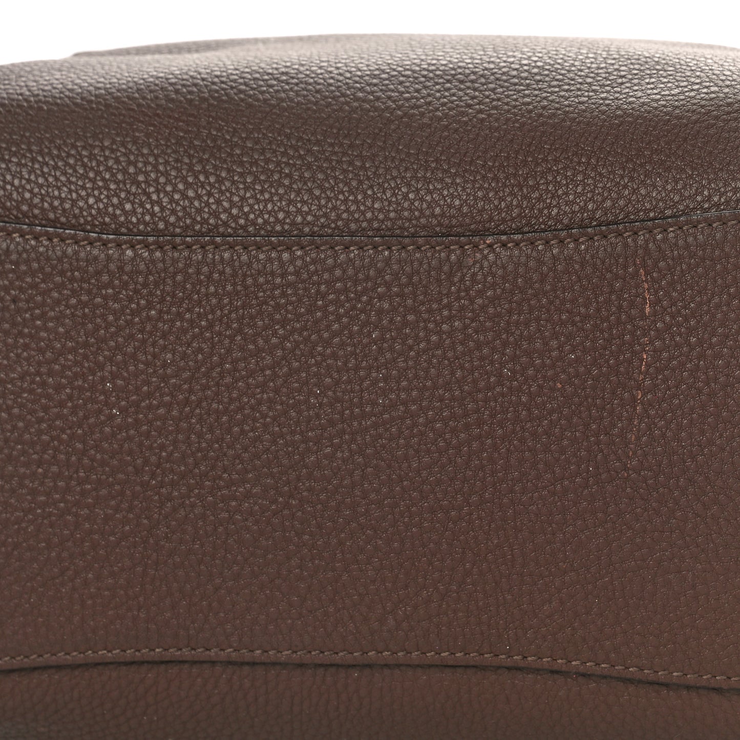 Vitello Daino Shopping Satchel Dark Brown