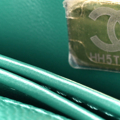 Chanel Caviar Quilted Extra Mini Coco Handle Flap Green 7 of 10