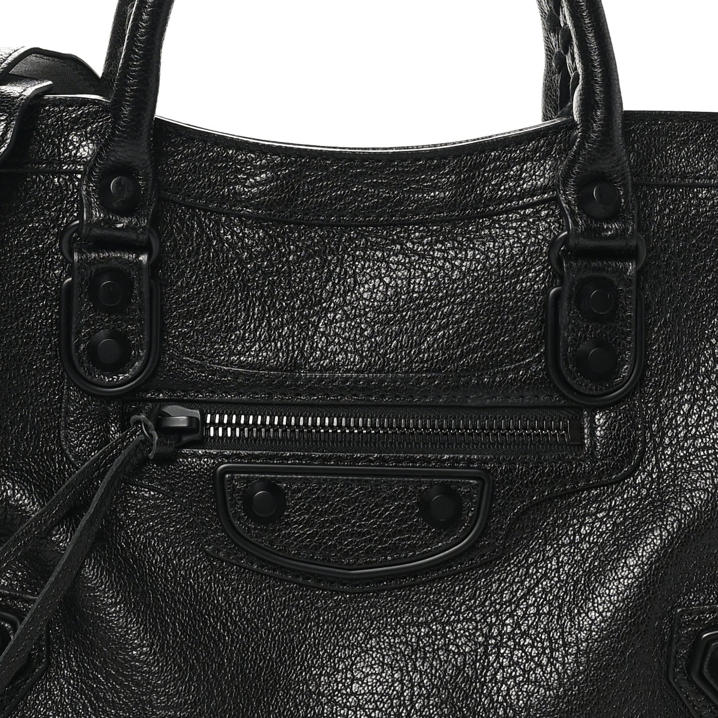 Chevre Black Metallic Edge Hardware S City Black