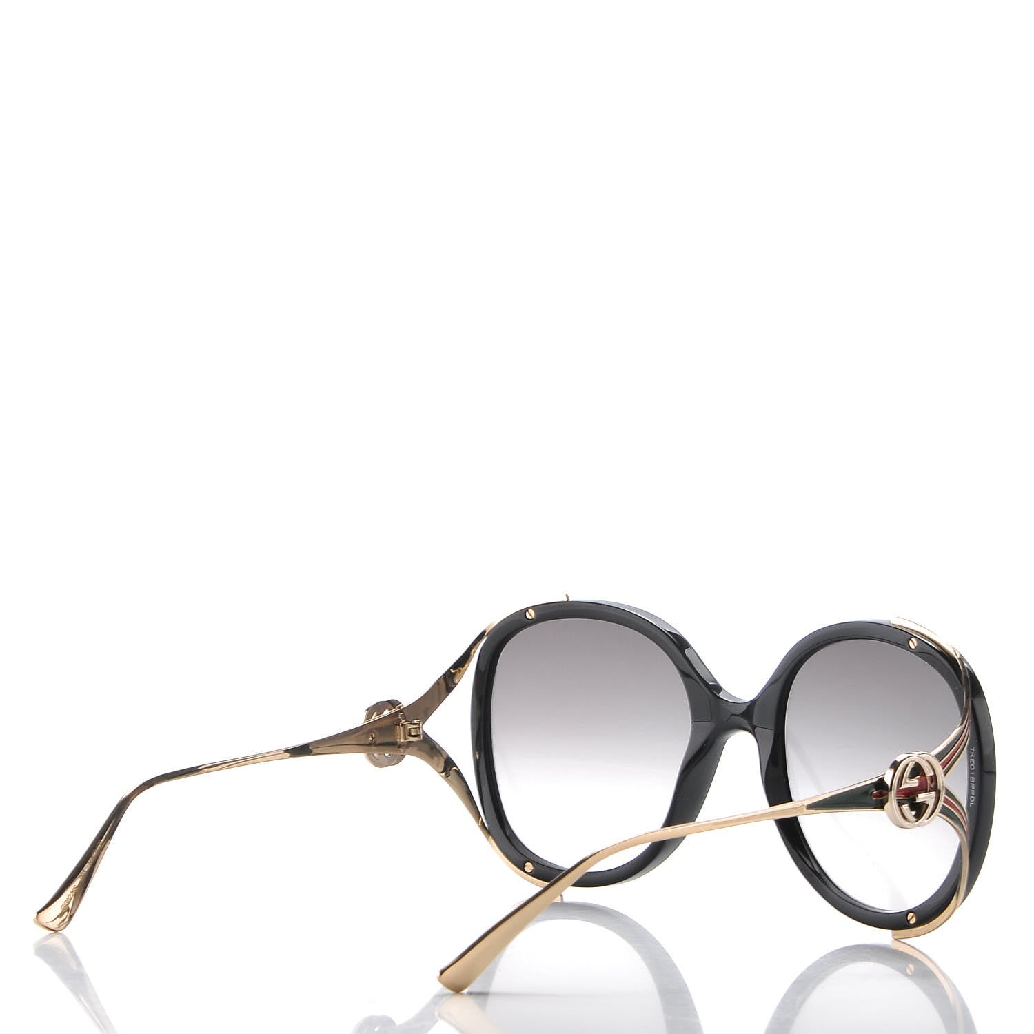 Gucci Round Frame Injected GG0226S Sunglasses Black 4 of 7