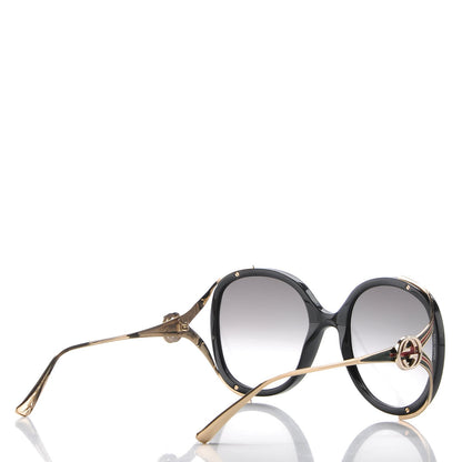 Gucci Round Frame Injected GG0226S Sunglasses Black 4 of 7