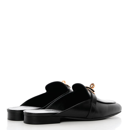 Hermes Goatskin Oz Mules 36 Black 8 of 18