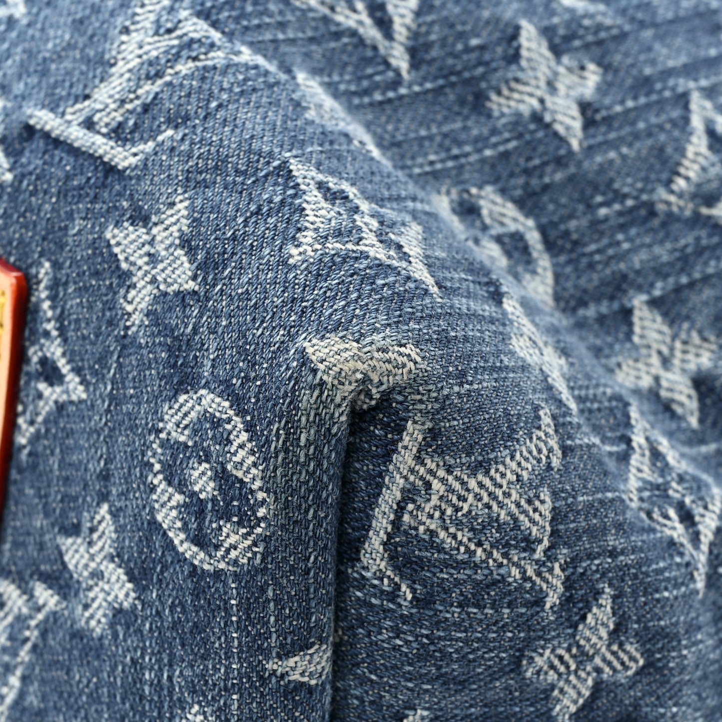 Monogram Denim CarryAll MM Blue