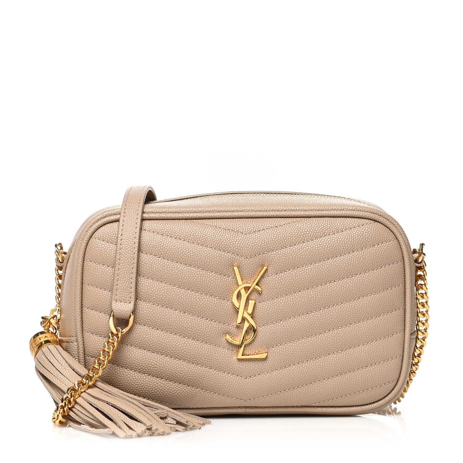 Saint Laurent Grain De Poudre Matelasse Monogram Mini Lou Camera Bag New Powder 1 of 6