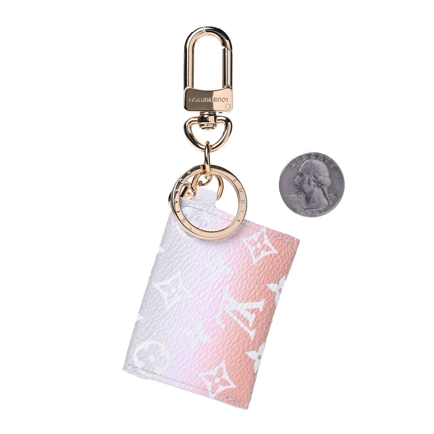 Monogram By The Pool Kirigami Pouch Key Holder Bag Charm Brume