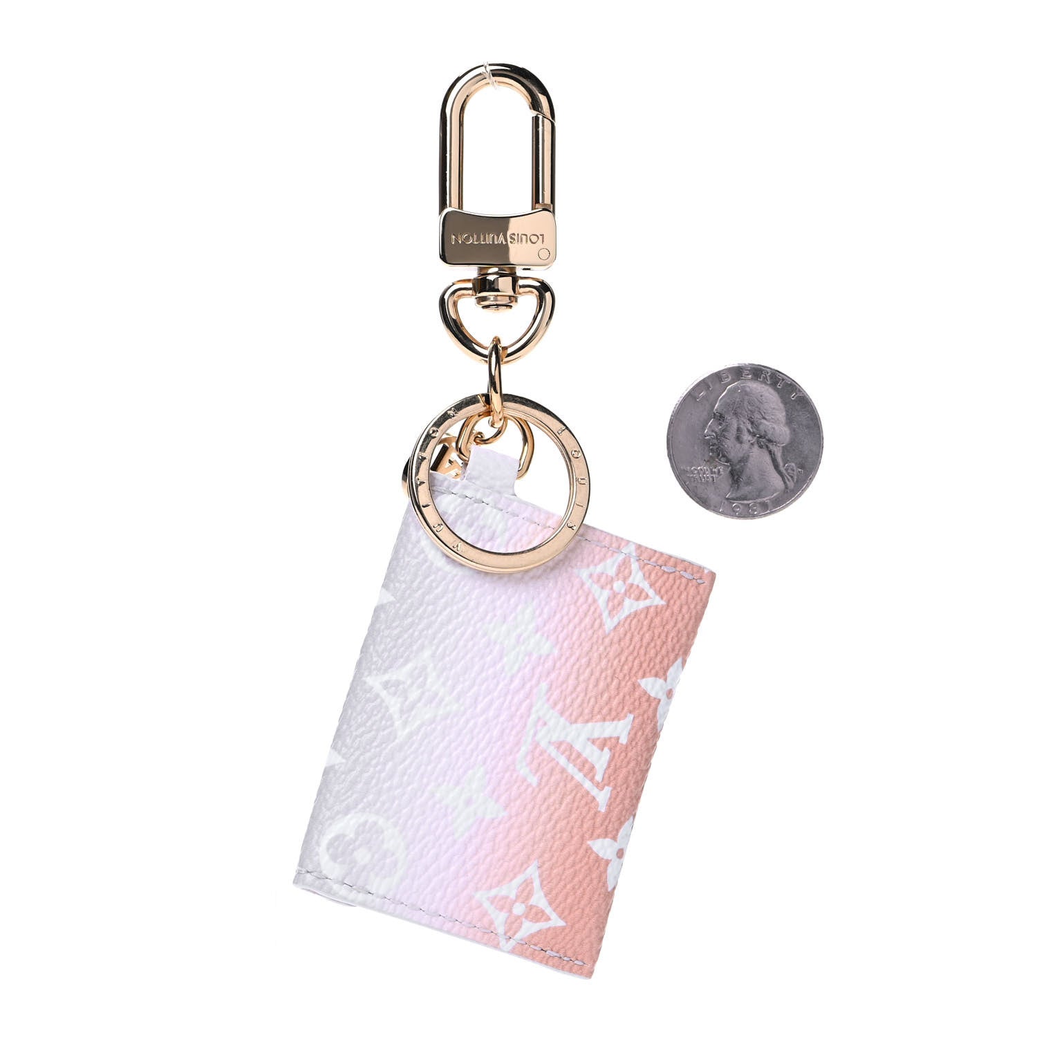 Louis Vuitton Monogram By The Pool Kirigami Pouch Key Holder Bag Charm Brume 3 of 3