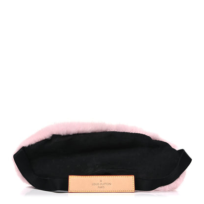 Louis Vuitton Monogram Mink Fur Sleep Mask Light Pink 2 of 5