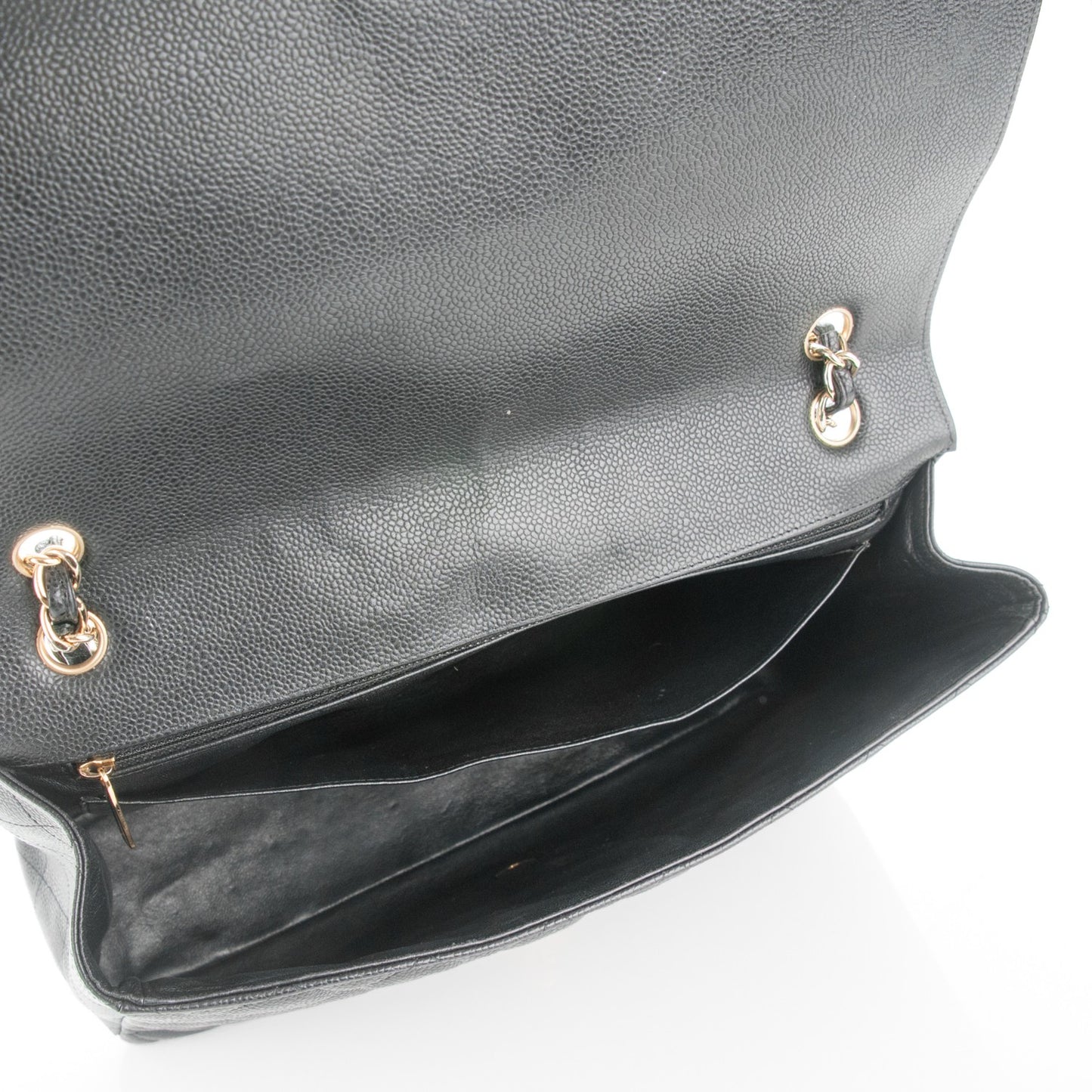 Caviar Quilted Maxi Single Flap Black