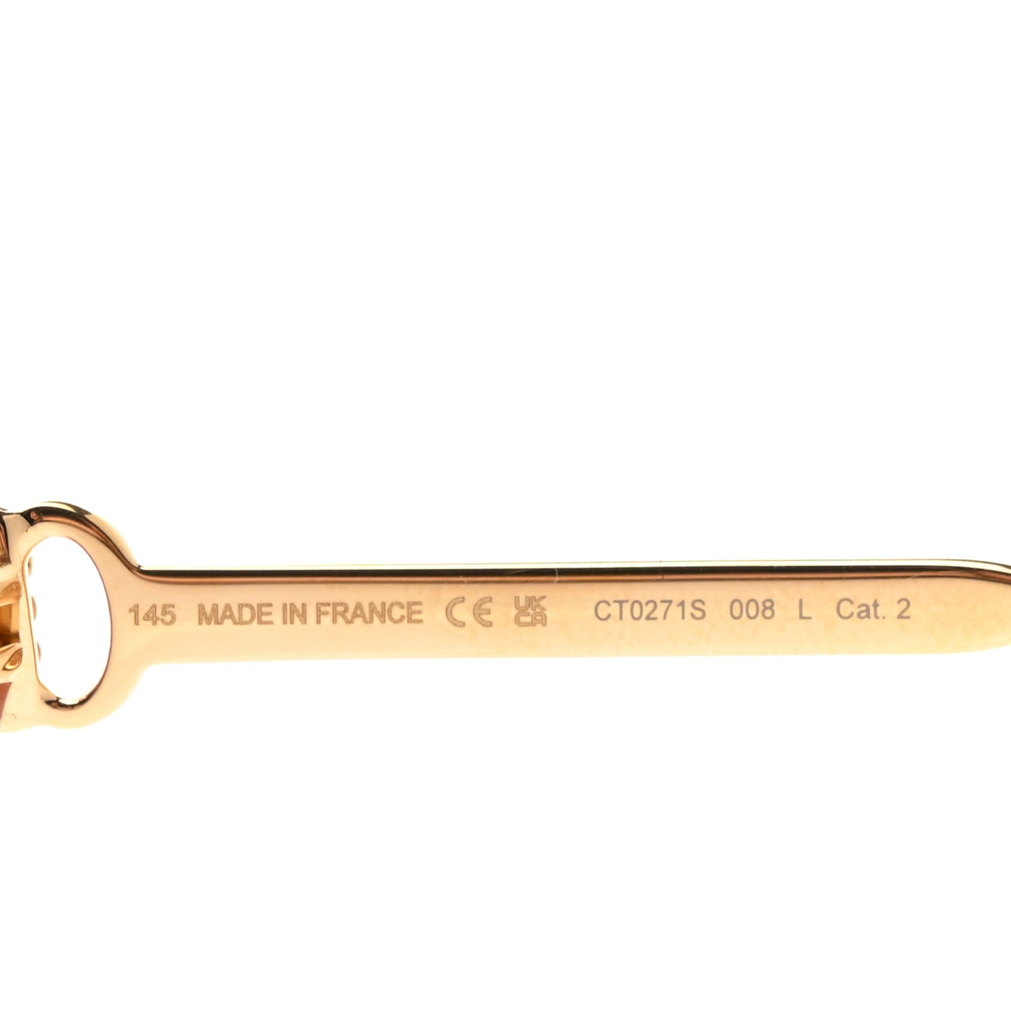 Premiere De Cartier Square Sunglasses Pink Gold