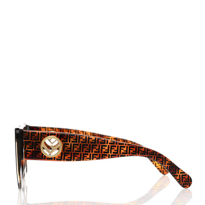 Fendi Acetate F is Fendi FF 51mm Cat Eye Sunglasses 0327/S Tortoise Camouflage 3 of 7