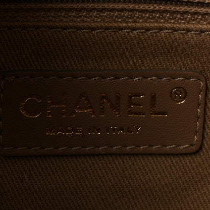 Chanel Crumpled Grained Calfskin Medium Coco Pleats Messenger Flap Dark White 6 of 10