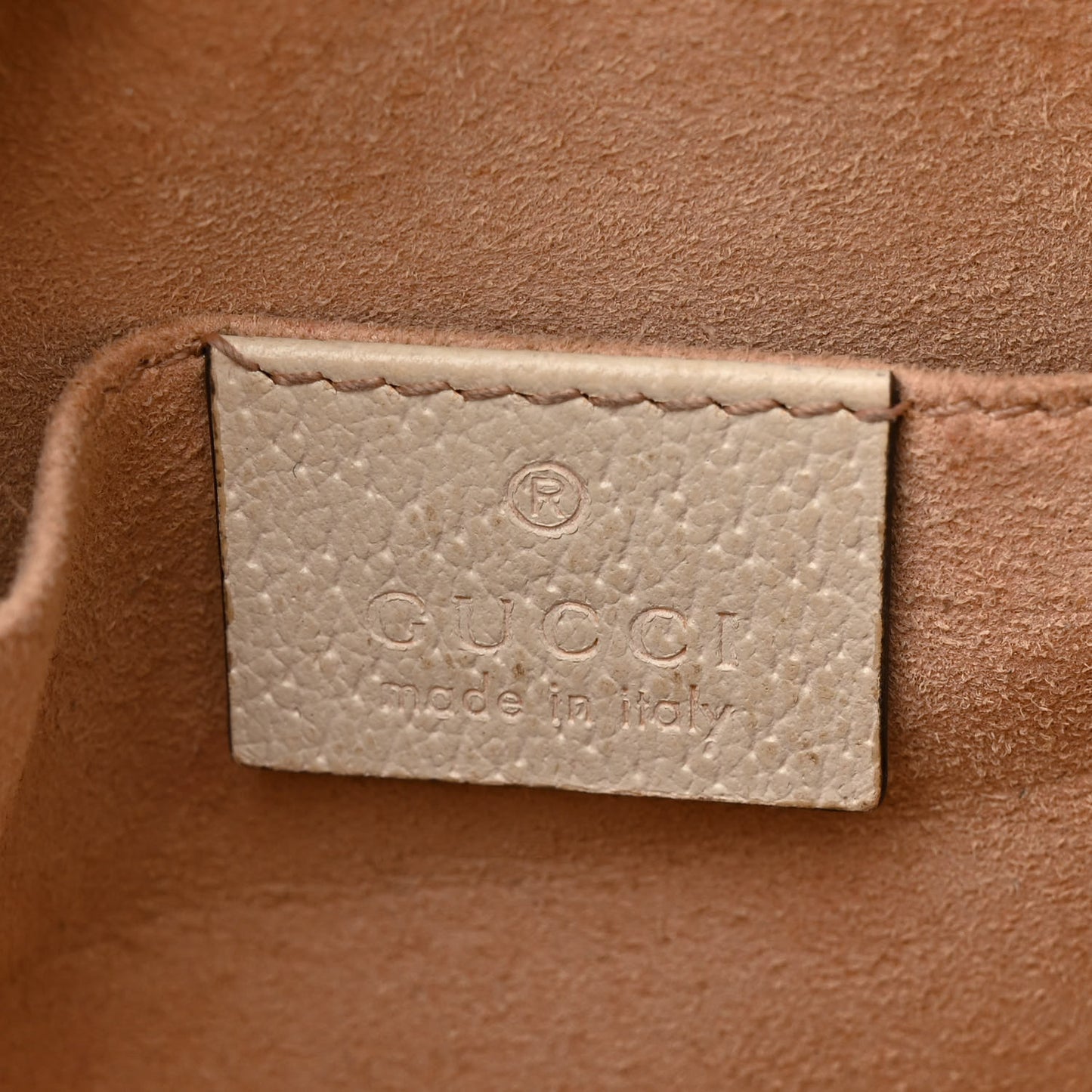 GG Supreme Monogram Textured Calfskin Web Mini Ophidia Shoulder Bag Beige Ebony Mystic White