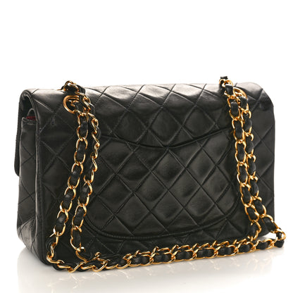Chanel Lambskin Quilted Small Double Flap Black 2 of 9