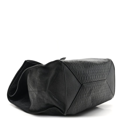 Saint Laurent Calfskin Monogram Deli Paper Bag Vintage Black 4 of 8
