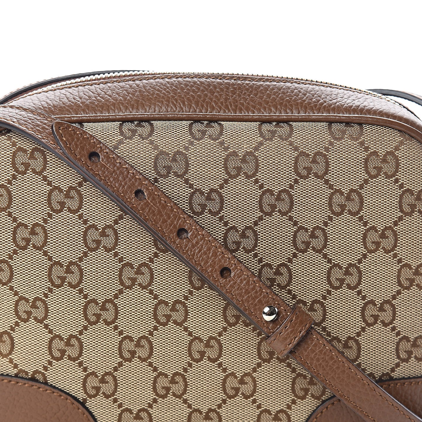 Monogram Mini Bree Messenger Bag Beige Tabacco