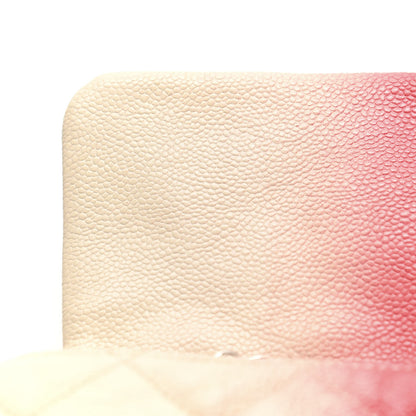 Chanel Caviar Quilted Ombre Medium Single Flap White Rose Pink 11 of 13