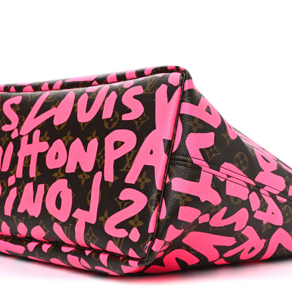 Louis Vuitton Monogram Graffiti Neverfull GM Fuchsia 9 of 10