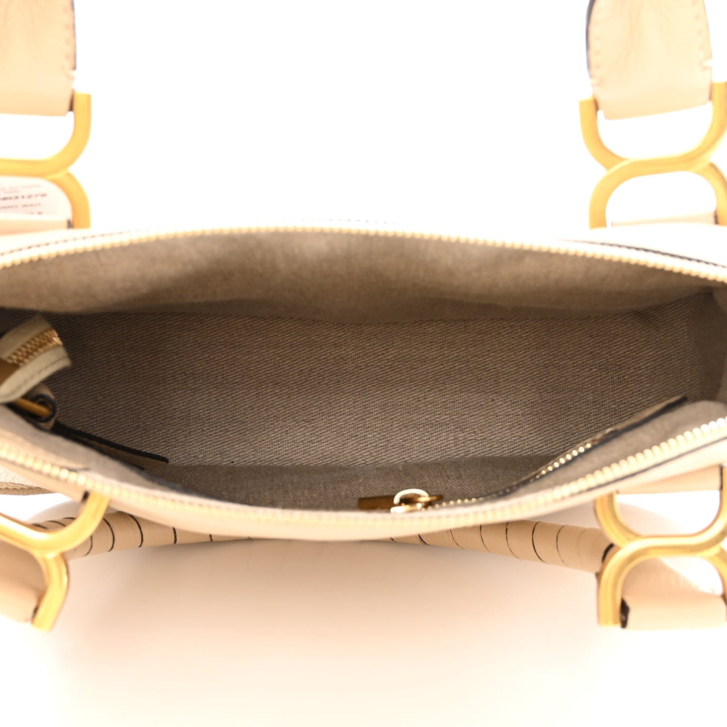 Calfskin Small Marcie Satchel Root Beige