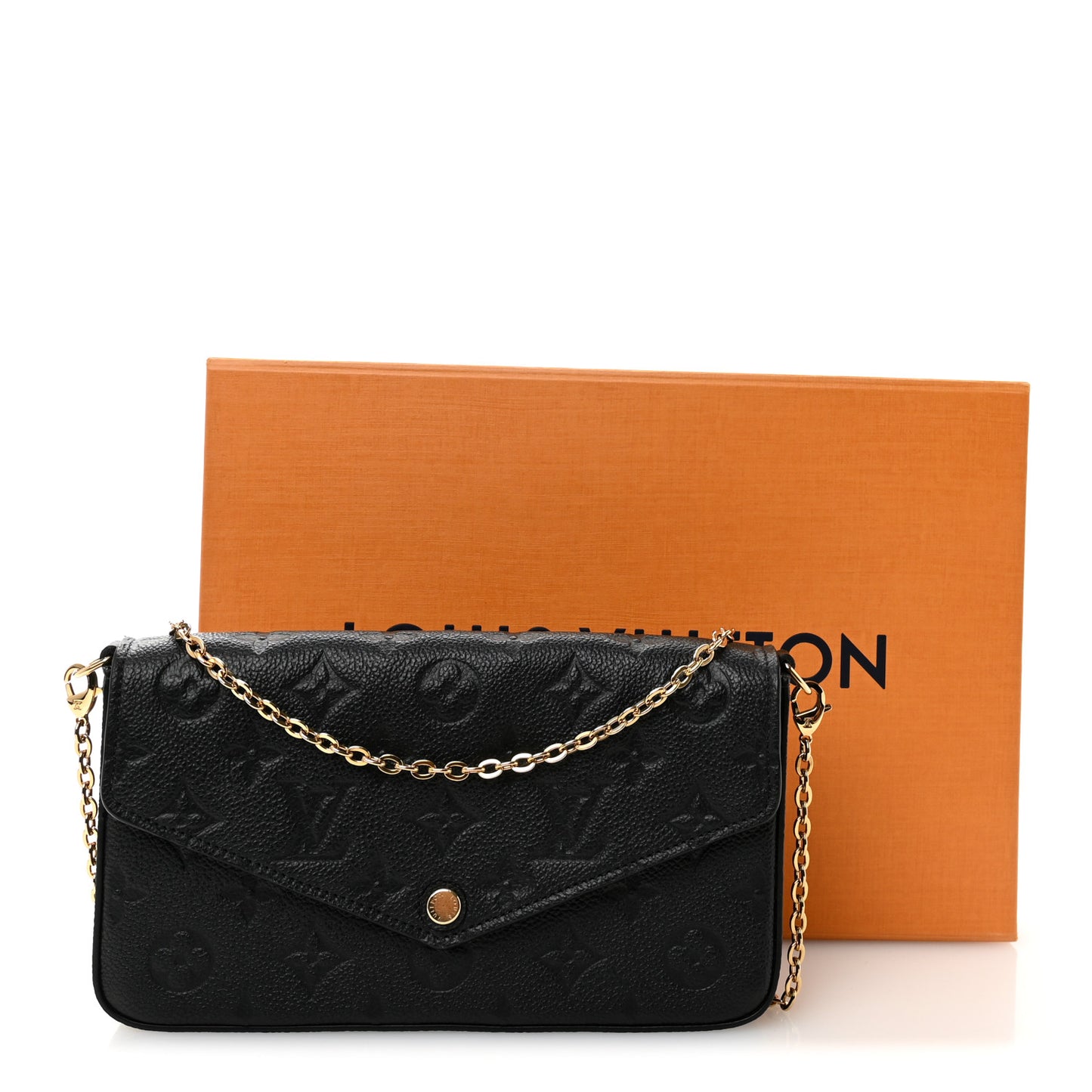 Empreinte Pochette Felicie Chain Wallet Black