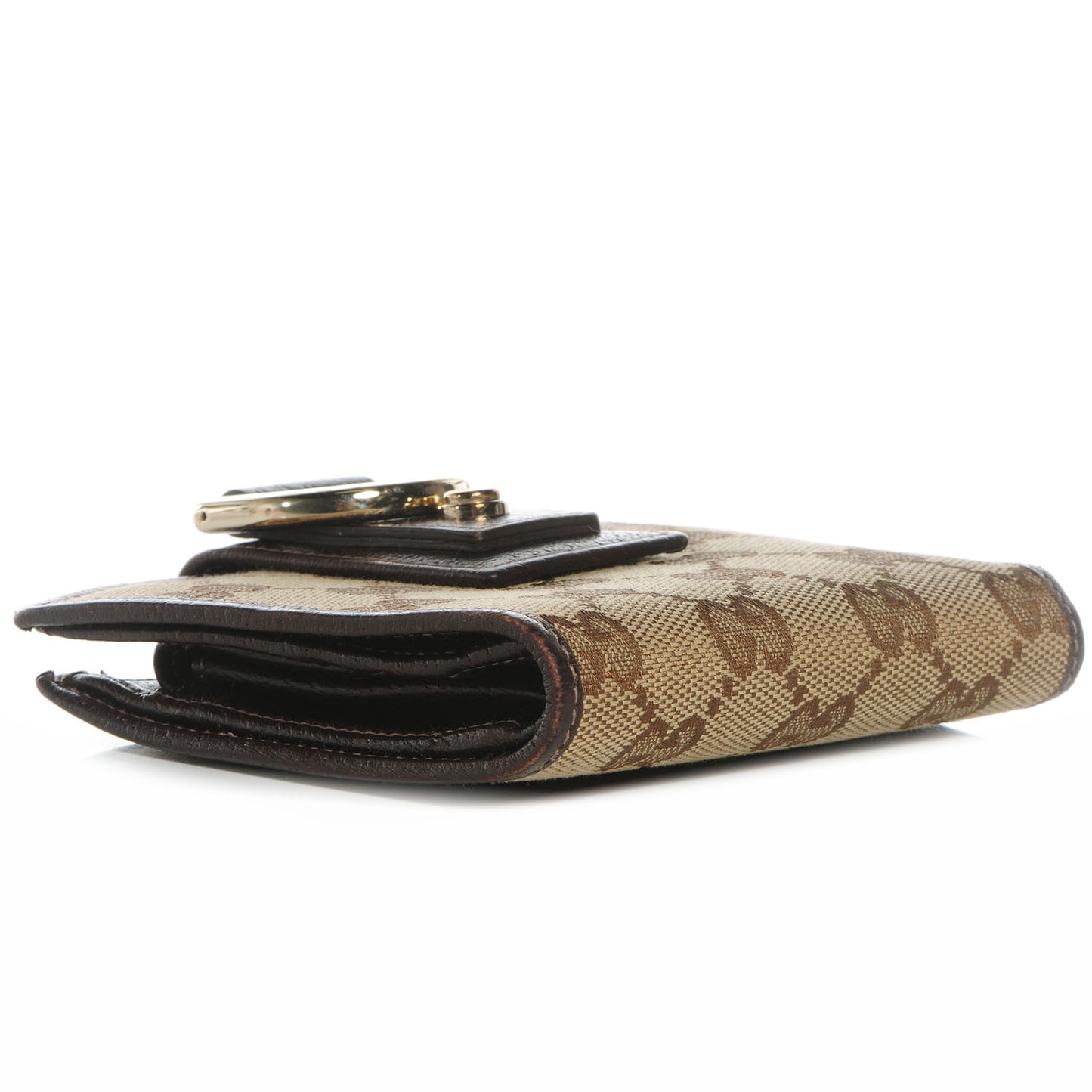 Monogram Abbey Compact Wallet Dark Brown