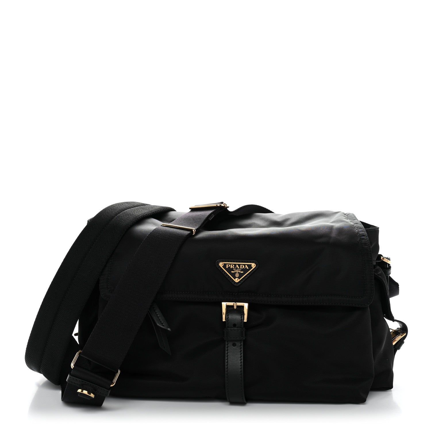 Prada Re-Nylon Large Explore Messenger Bag Black 1 of 11