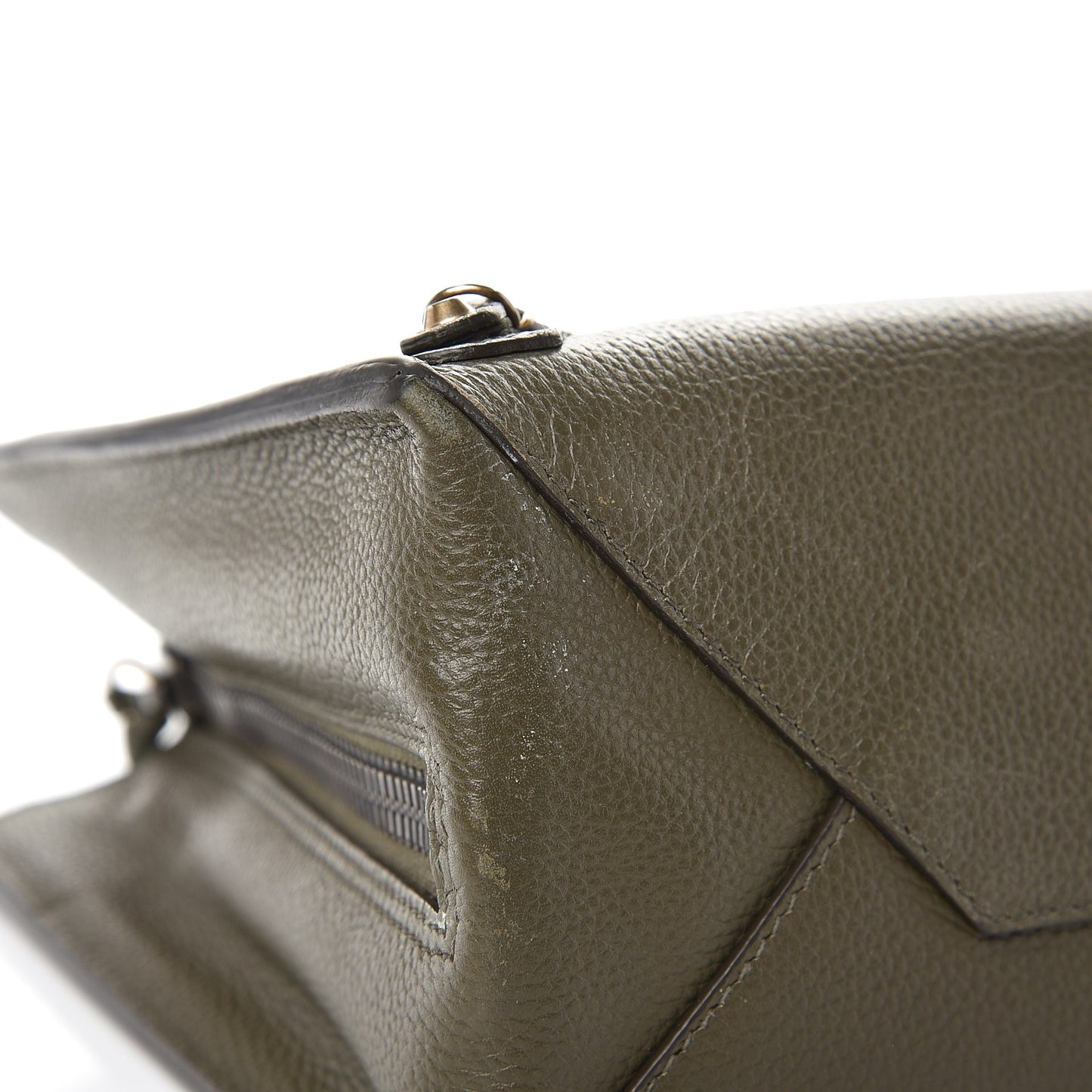 Veau Papier A6 Zip Around Tote Green