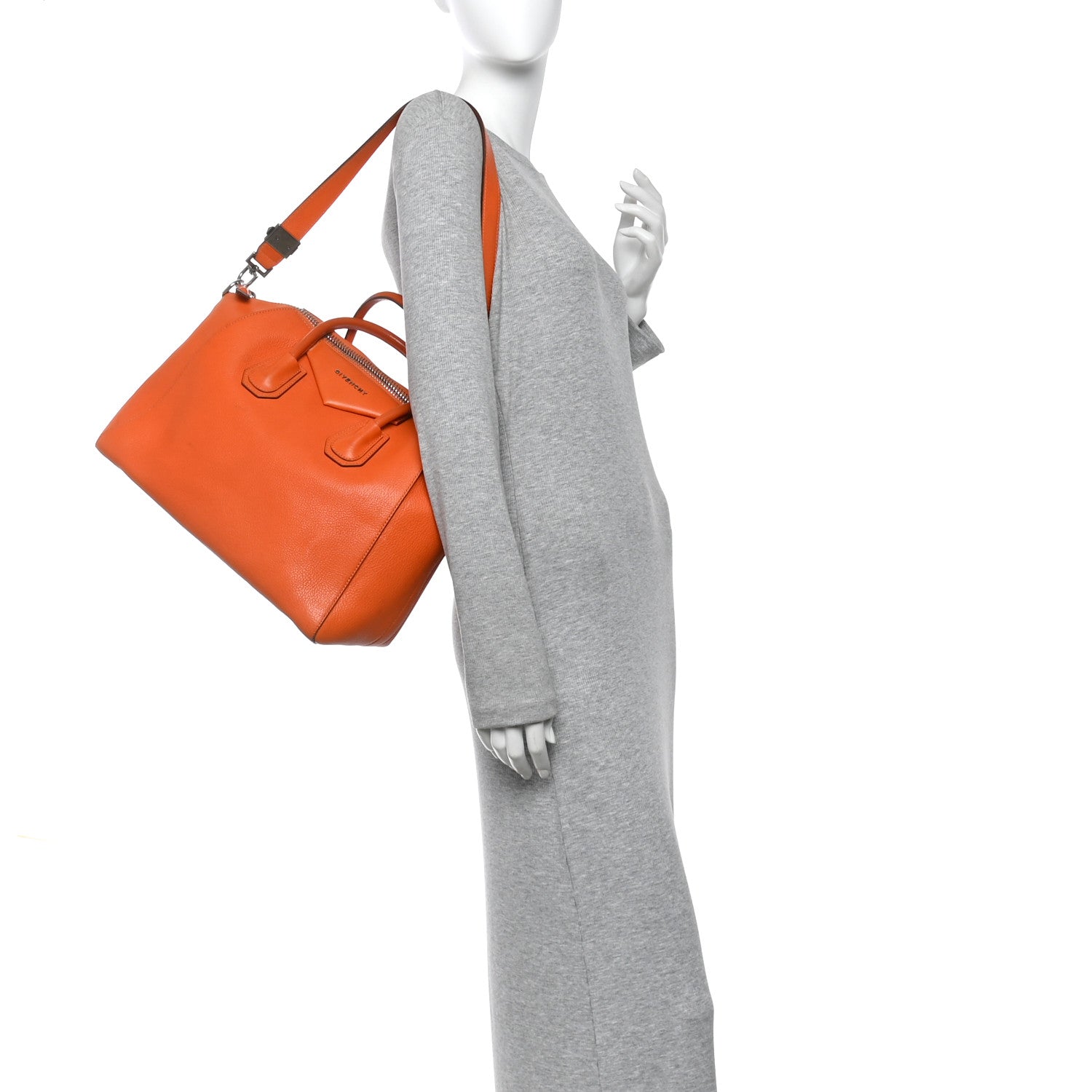 Givenchy Sugar Goatskin Medium Antigona Orange 2 of 14