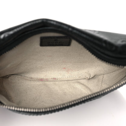 Gucci Calfskin GG Tennis Embossed Belt Bag Black 5 of 10