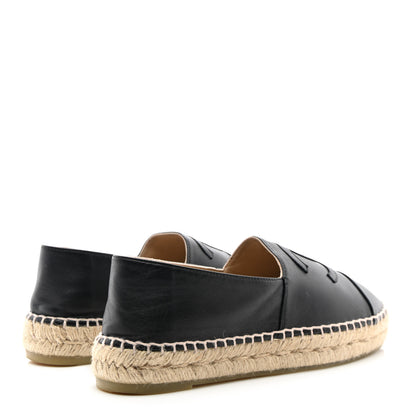 Chanel Lambskin CC Espadrilles 37 Black 4 of 11