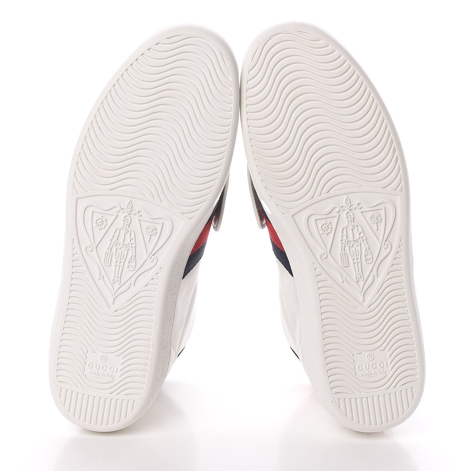 Gucci Calfskin Web Wolf Removable Patches Mens Ace High Top Sneakers 6 White 7 of 8
