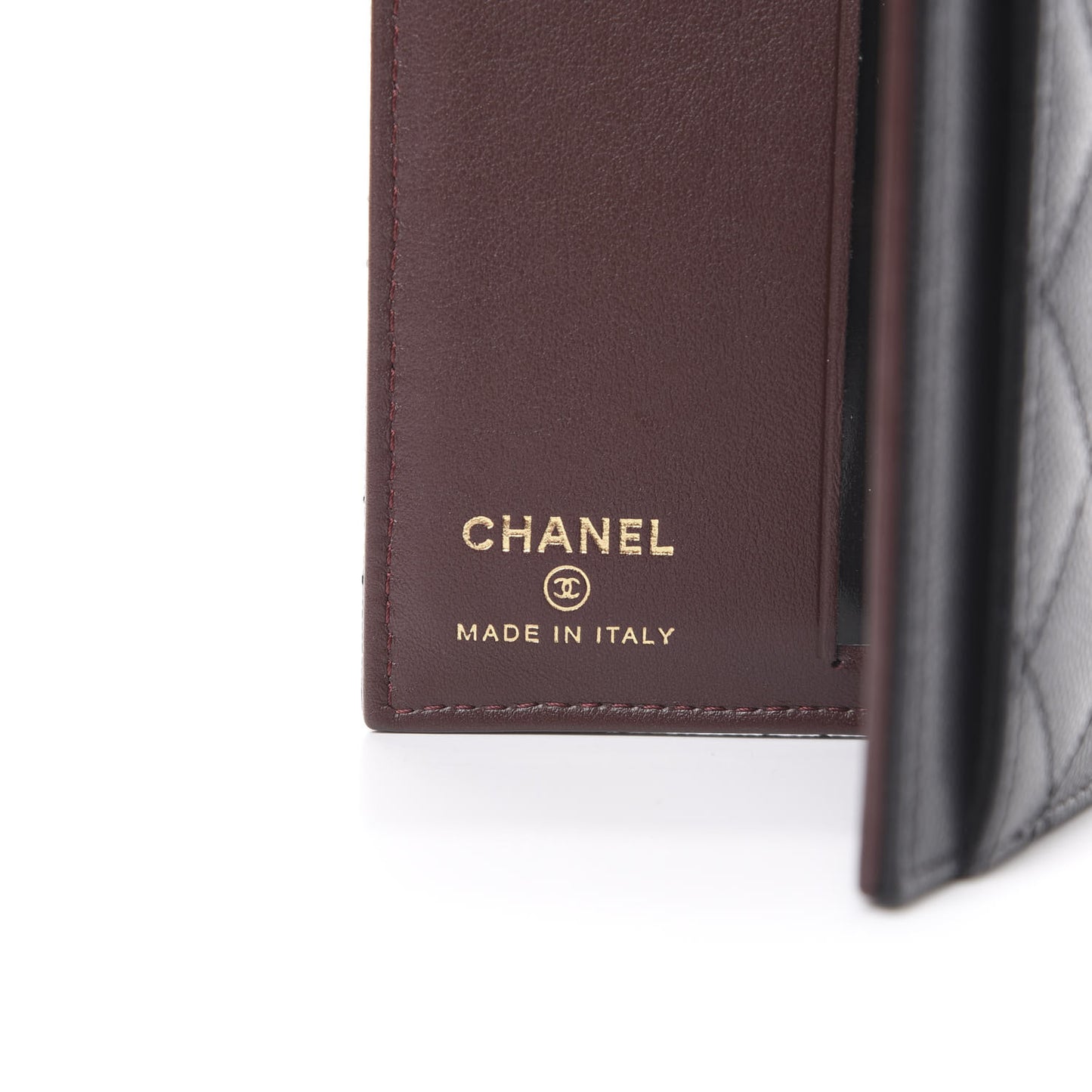 Caviar Quilted Card Holder Wallet Black