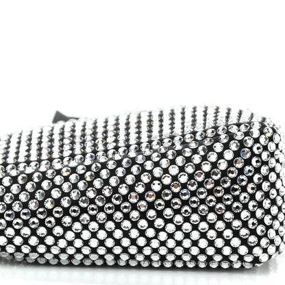 Prada Satin Crystal Triangle Shoulder Bag Cristal 8 of 9