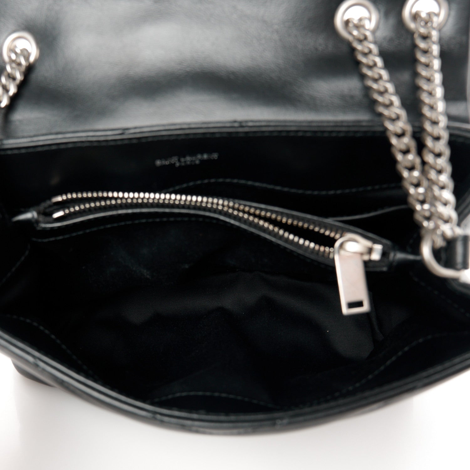 Saint Laurent Calfskin Y Quilted Monogram Small Loulou Chain Satchel Black 5 of 12
