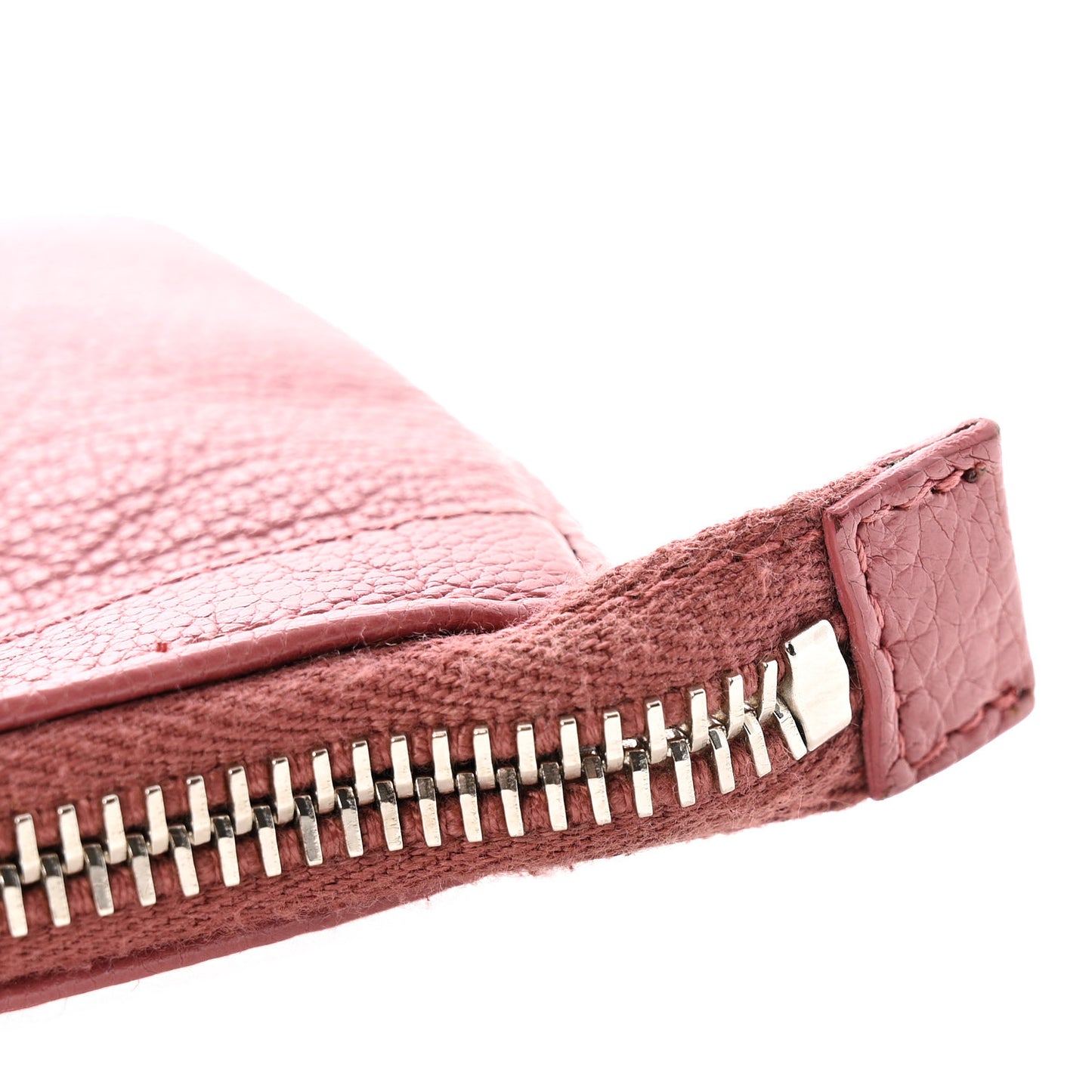 Agneau Giant 12 Silver Hardware M Porte-Monnaie Coin Purse Rose Bruyere