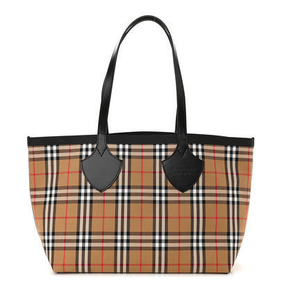 Burberry Vintage Check Medium The Giant Reversible Tote Antique Yellow Bright Red 1 of 18