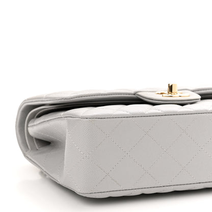 Chanel Caviar Quilted Small Double Flap Grey 9 of 13