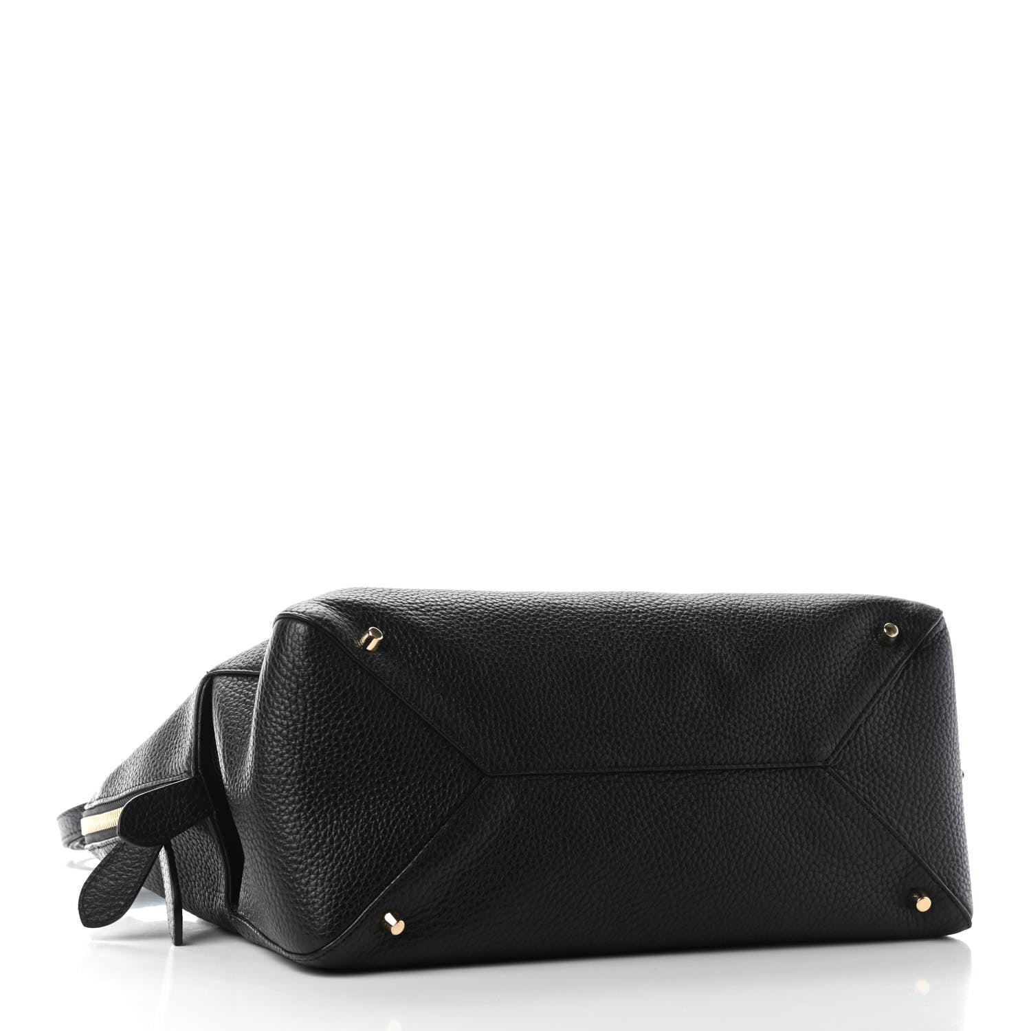Burberry London Grainy Calfskin Medium Greenwood Bowling Bag Black 4 of 8