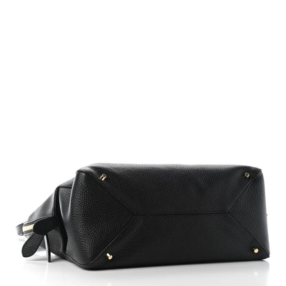 Burberry London Grainy Calfskin Medium Greenwood Bowling Bag Black 4 of 8