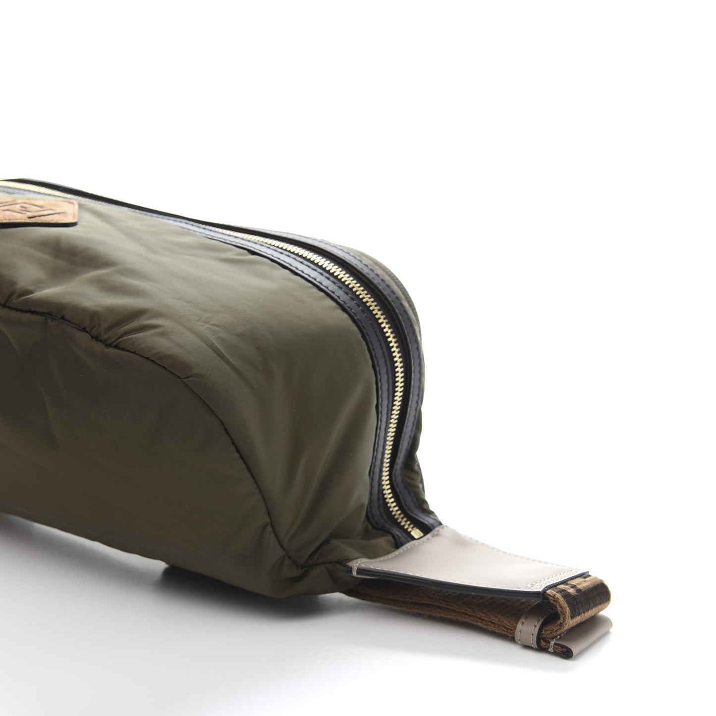 Nylon Dolmias Vitello Grace FF Convertible Drawstring Backpack Military Brown Tortora