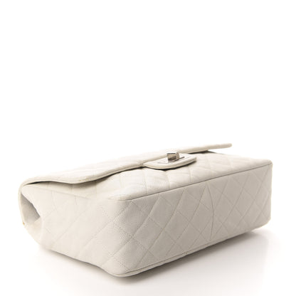 Chanel Washed Caviar Quilted 2.55 Reissue 226 Bijoux Chain Flap White 4 of 11