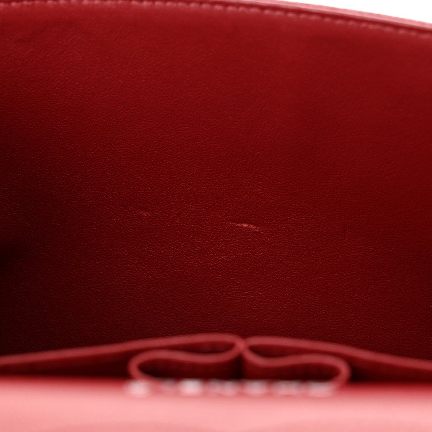 Caviar Quilted Jumbo Double Flap Dark Red