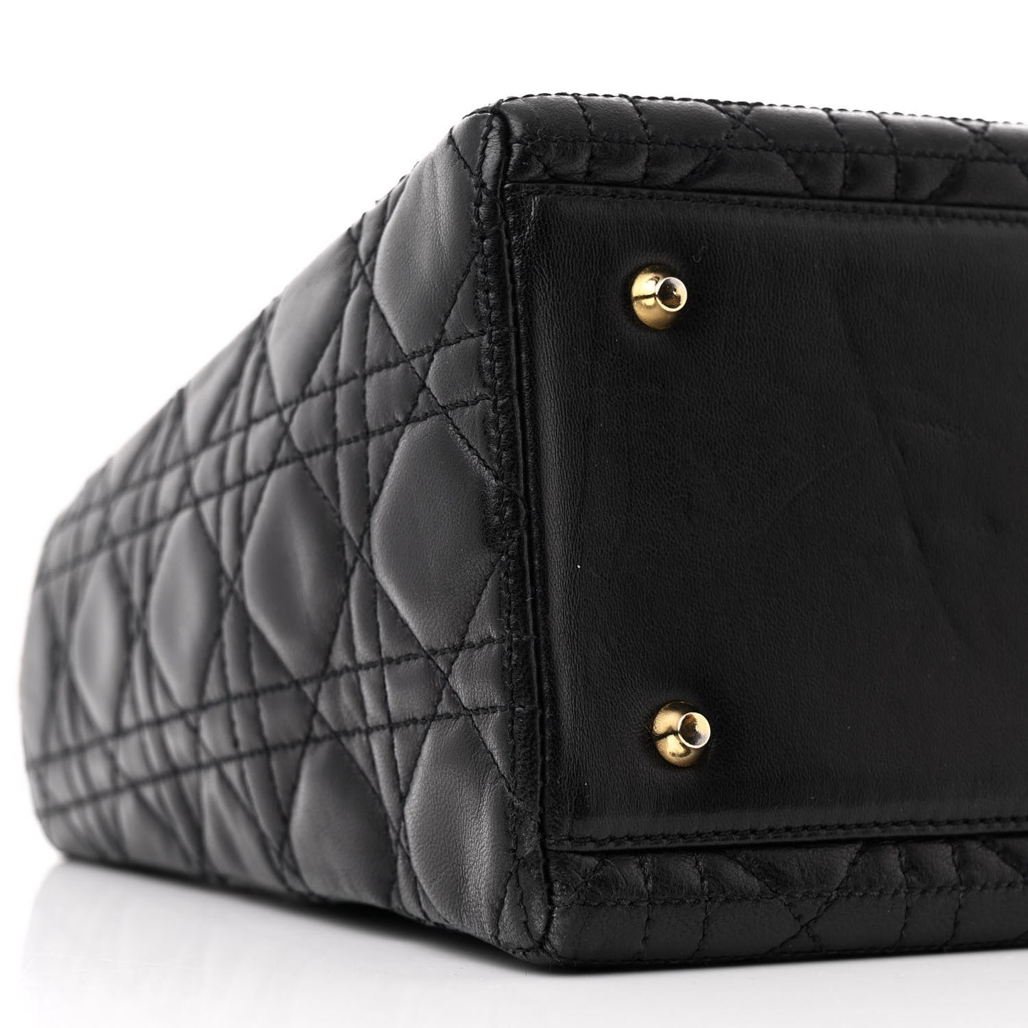 Lambskin Cannage Medium Lady Dior Black