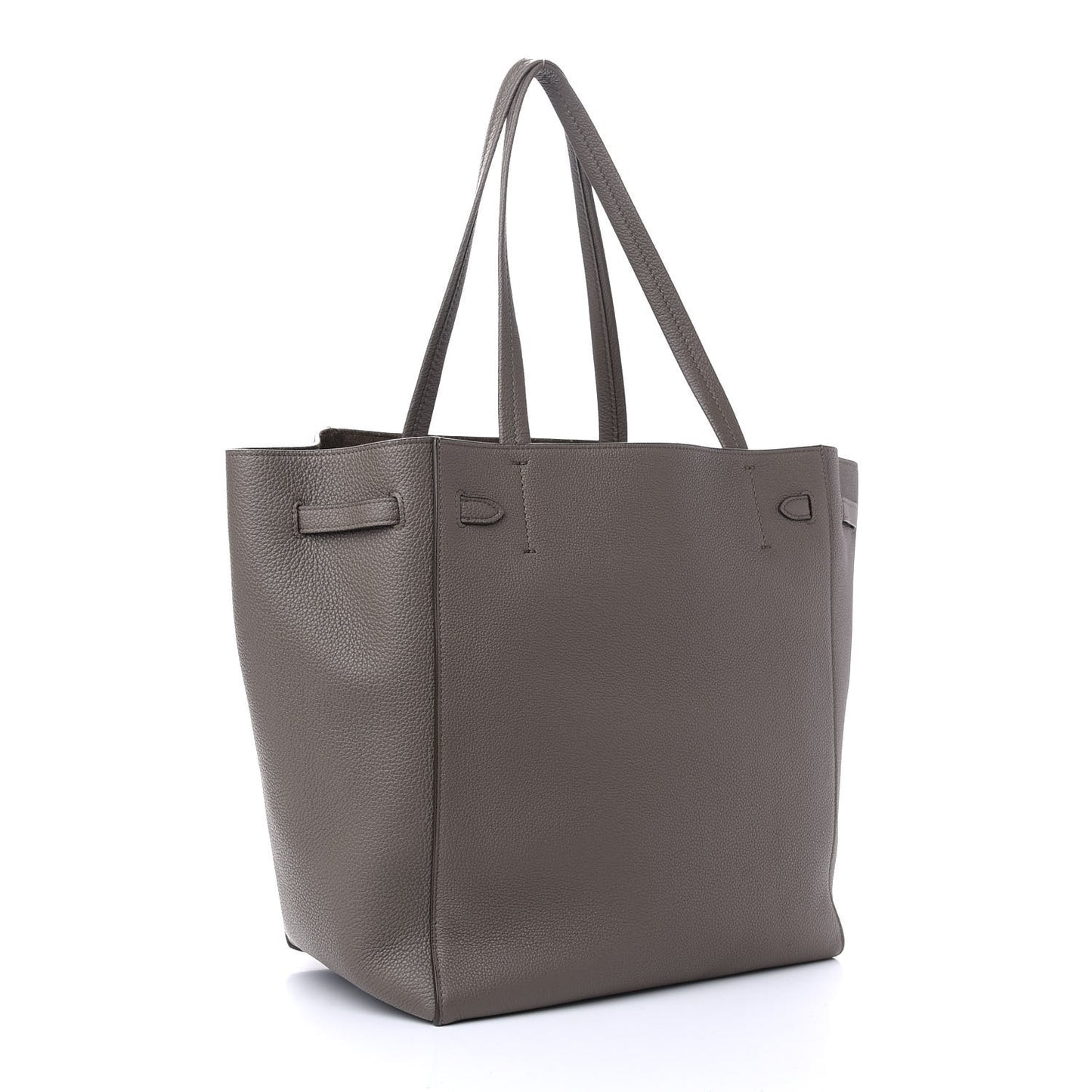 Soft Grained Calfskin Small Belt Cabas Phantom Taupe