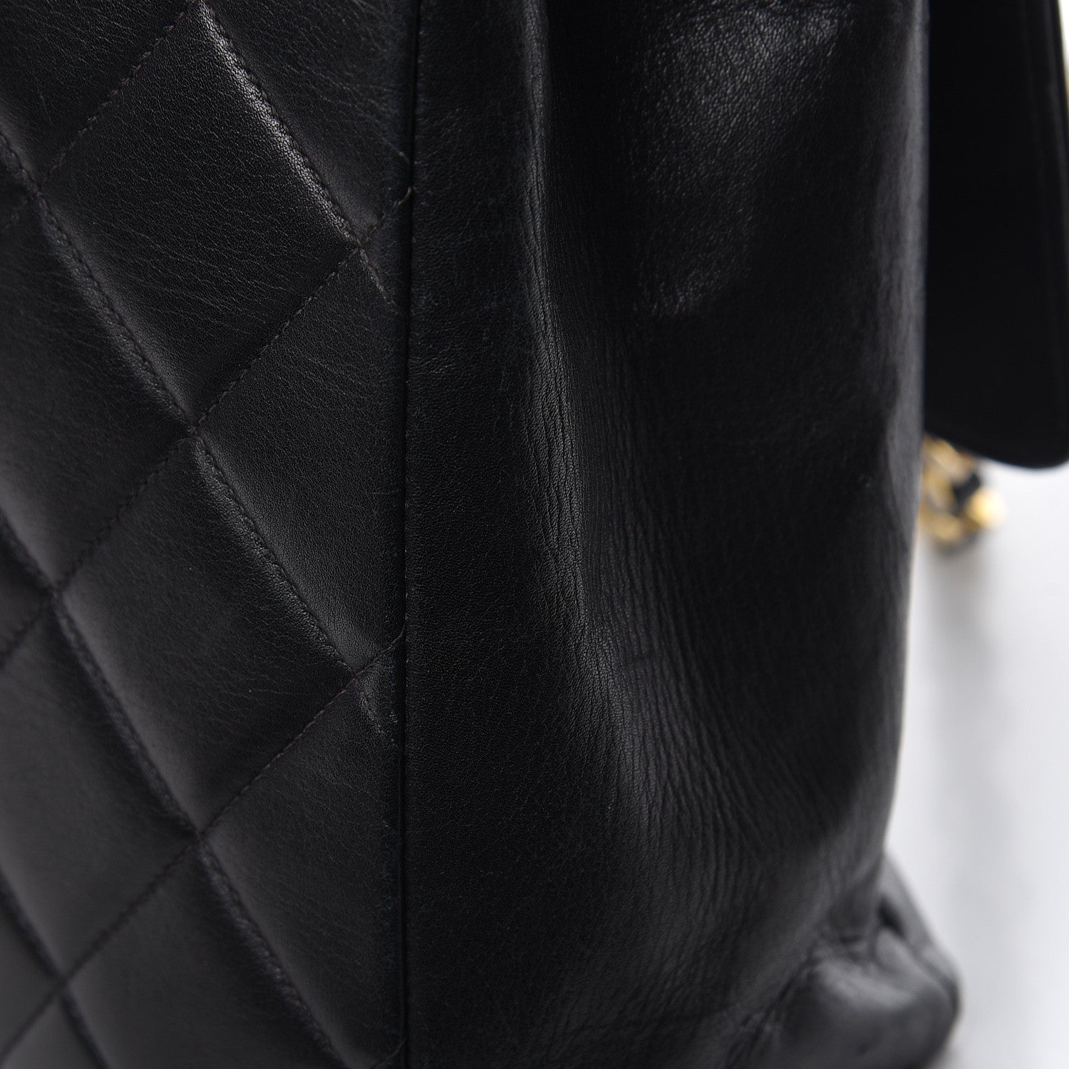 Chanel Lambskin Quilted XL Jumbo Single Flap Black 22 of 28