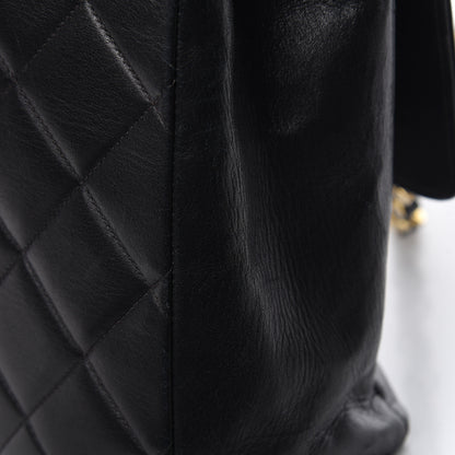 Chanel Lambskin Quilted XL Jumbo Single Flap Black 22 of 28