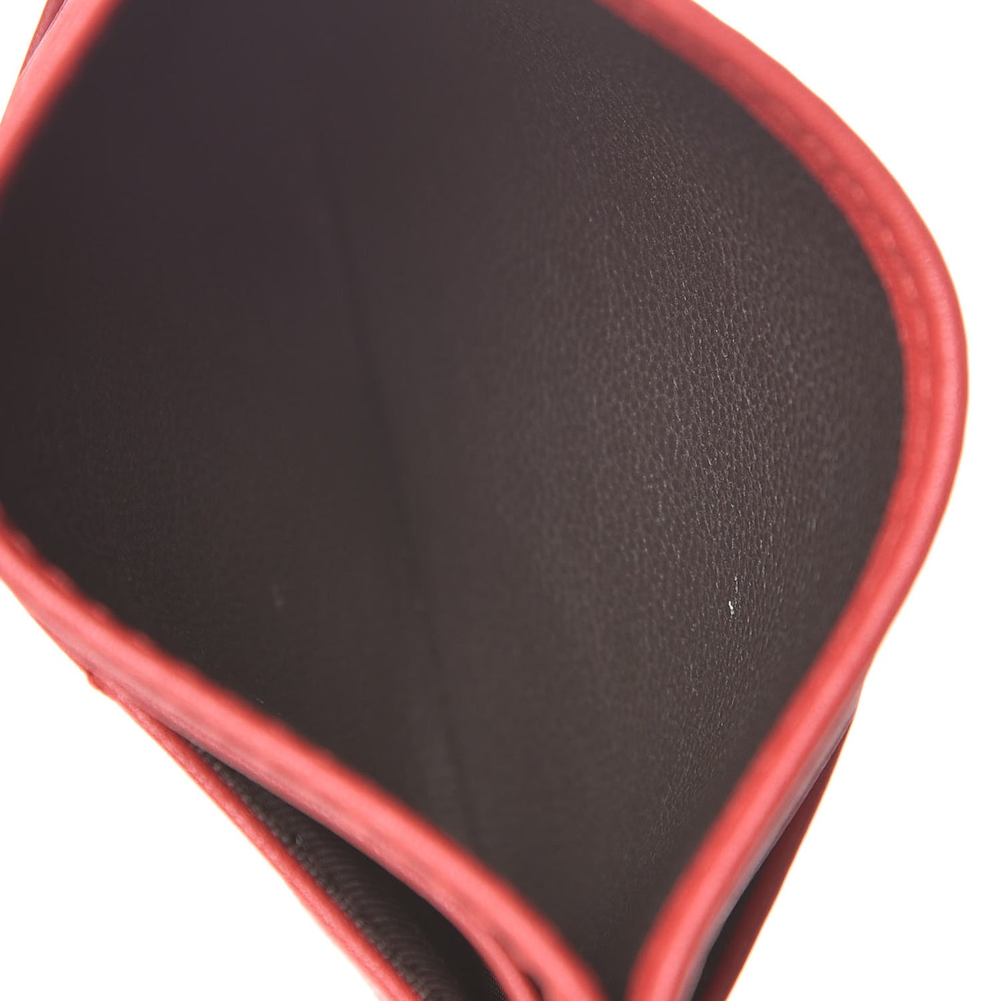 Calfskin Matelasse GG Marmont Card Holder Hibiscus Red
