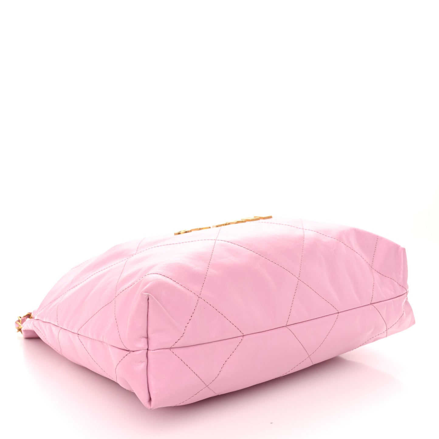 Shiny Calfskin Quilted Small Chanel 22 Lilac