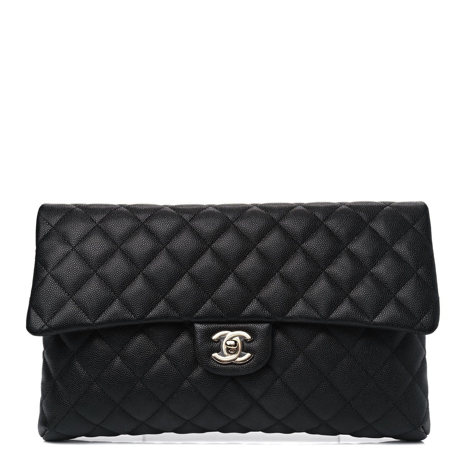 Chanel Caviar Quilted Flap Clutch Black 1 of 7