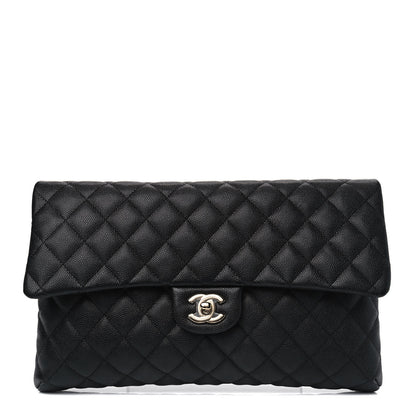 Chanel Caviar Quilted Flap Clutch Black 1 of 7